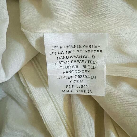 Lulus Lead A Charm Ivory High Neck Dress Size S Small - Picture 7 of 9